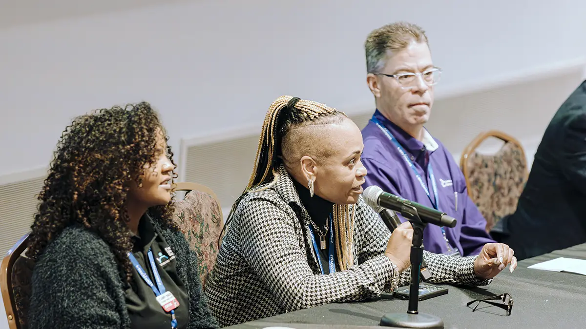 nj-cars conference panel member speaking about peer recovery in NJ